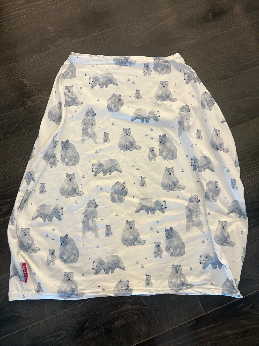 Bear Print Nursing Cover/ car seat cover